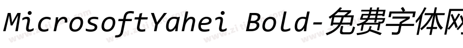 MicrosoftYahei Bold字体转换